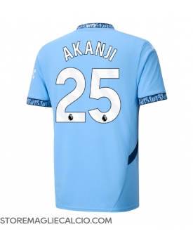 Manchester City Manuel Akanji #25 Maglia Gara Casa Repliche 2024-25